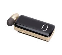 Bewinner Oreillette Bluetooth sans Fil Rétractable, Clip Antibruit, Design pour Les Affaires et Les Jeux, 200 Heures de Veille (Gold)