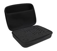 Bewinner Organiseur de Batterie Résistant aux éclaboussures, étui de Rangement Rigide pour Diverses Batteries et Testeurs, Espace Compact pour L'organisation, Double Fermeture éclair, Noir 9,84 X