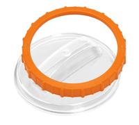 Bewinner P07019 Couvercle Transparent avec écrou Orange pour Pompe de Filtre à Sable de Piscine, Accessoire de Couvercle de Remplacement, Prévention des Pertes de Pression en PVC, Pièce de Piscine