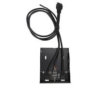 Bewinner Panneau Avant de Disquette USB A Hub avec Casque pour Une Large compatibilité, Pratique pour OS X, pour Les Utilisateurs Coque en Fer