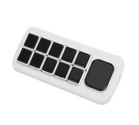 Bewinner Panneau de Commande Vocale AI Multifonctionnel, 10 Touches Macro LCD Mécaniques et écran Secondaire de 2,01 Pouces pour la Domotique Intelligente, Prise en Charge de (Black)