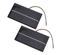 Bewinner Panneau Solaire Portable 1W 6V |Compact 4,33x2,36 Pouces Polycristallin, Charge Rapide pour Téléphones/tablettes/appareils Photo, Fonctionnement Direct à la Lumière du Soleil