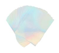 Bewinner Papier Autocollant Holographique Imprimable A4 22 Feuilles de Papier Holographique Adhésif pour Imprimante à Jet d'encre étanche, Film aluminisé à Séchage Rapide, pour Photos, Scrapbooking,