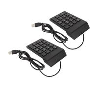 Bewinner Pavé Numérique Filaire 18 Touches Ergonomique USB Plug and Play Saisie Silencieuse Mini Clavier Numérique pour PC Portable de Bureau (2PCS)