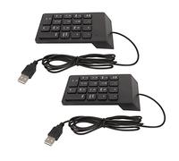 Bewinner Pavé Numérique Filaire 18 Touches, pavé Numérique USB Plug and Play pour PC Portable, Mini Clavier Ergonomique avec Saisie Silencieuse (Paquet de 2)