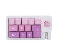 Bewinner Pavé Numérique Mécanique Filaire, Clavier Numérique Remplaçable à Chaud de Type C avec Rétroéclairage 12 LED RVB, Rouleau de Joystick, 12 Touches Programmables, Anti-ghosting (Green)