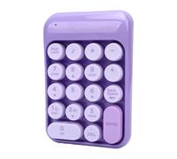 Bewinner Pavé Numérique sans Fil 18 Touches, pavé Numérique Bluetooth 2,4 G, de comptabilité Financière, Portable Double Mode pour Ordinateur Portable, (Purple)