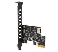 Bewinner PCIE vers USB 3.2 Carte D'extension Haute Vitesse Noire PCIE X1 à Type E 20PIN pour Avant de Bureau Type C (PCIE X1 vers USB3.2)