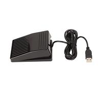 Bewinner Pédale de Commutation au Pied USB, Commutateur Mécanique, Pédale Unique avec Câble de 2 M, Programmable pour la Transcription des Jeux sur Ordinateur, le Contrôle des Médias Zoom