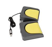 Bewinner Pédale USB Simple, Contrôleur à Trois Touches, Interrupteur Mécanique, Interrupteur à Pied Unique USB, Pédale d'action Personnalisée pour Clavier D'ordinateur pour Instrument