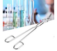 Bewinner Pince à Creuset en Acier Inoxydable, Pince à Bécher Robuste de 300 Mm avec Poignée Antidérapante et Rivet d'avion, de Laboratoire pour la Chimie et la (300 millimètres)