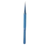 Bewinner Pince à épiler en Alliage Ti 0,15 Mm de Haute Précision, Pince à épiler de Réparation de Microscope à Pointe Fine pour le Soudage de Fil de Soudure de Ligne de Saut de Carte Mère de (Tête