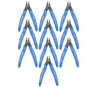 Bewinner Pince Coupante Diagonale 10 Pièces, Cisailles Latérales Isolées en Acier n° 65, Coupe-câble Polyvalent avec Poignée de Rebond Automatique pour l'industrie électronique