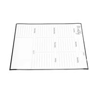 Bewinner Planificateur Hebdomadaire Magnétique, Tableau Blanc Effaçable à Sec, Bloc-notes Vertical pour Liste de Choses à Faire, pour Réfrigérateur, Bureau à Domicile, Salle de Classe, Porte en Acier