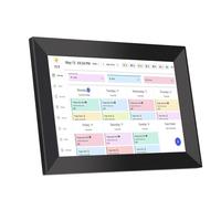 Bewinner Planificateur Mural de 10,1 Pouces Calendrier Numérique et Graphique de Corvée, écran Tactile Intelligent Affichage Interactif pour Les Horaires Familiaux, Contrôle des (Prise UE)