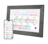 Bewinner Planificateur Mural de 10,1 Pouces Calendrier Numérique et Graphique de Corvée, écran Tactile Intelligent Affichage Interactif pour Les Horaires Familiaux, Le Contrôle des (Prise UE)