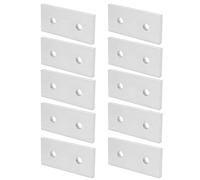 Bewinner Plaque de Jonction en Aluminium, Connecteur Plat à 2 Trous pour Profil 4040, 10 Outils de Connexion Verticale de Renfort, Supports Solides et Durables pour la Construction de Structures de