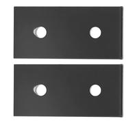 Bewinner Plaque de Liaison en Aluminium Noir, Barre de Jonction 2 Trous,
