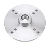 Bewinner Plaque Frontale de Tour à Bois, 6 Pouces de Diamètre avec Filetage de 33 Mm et 8 Trous de Montage, en Acier 45 pour les Projets de Tournage de Petits Bols et de Travail du Bois