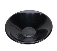 Bewinner Poêle à Or de 10 Pouces - Poêle à Or Ronde Noire en ABS Robuste et Légère pour la Prospection, l'exploitation Minière et la Récupération de l'or, de la Colombite, du Coltan, de 'étain,