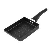 Bewinner Poêle Tamagoyaki Rectangulaire Antiadhésive pour Omelette avec Poignée en Plastique, Revêtement en Pierre et Anneau de Concentration d'énergie pour Crêpes, œufs, Sandwichs