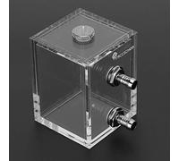 Bewinner Pompe de Refroidissement par Eau, 200 ML 2,4 X 3,1 X 2,4 Pouces Réservoir de Refroidissement en Acrylique Transparent Systèmes de Refroidissement par Eau, Réservoir d'eau pour