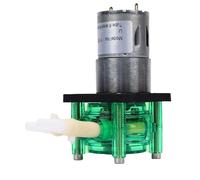 Bewinner Pompe Péristaltique 500 Ml/min Pompe Doseuse de Liquide à Haut Débit, Moteur à Balais CC pour Machine de Remplissage Industrielle Analytique de Laboratoire d'aquarium, 24 V 300 Tr/min avec