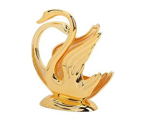 Bewinner Porte-serviettes Golden Swan, élégant Porte-serviettes de Cocktail en Alliage Métallique Antirouille pour Mariage, Bar, Hôtel, Table de Cuisine, Bureau, Salon, Buffet