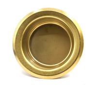 Bewinner Pot de Soudure en étain plaqué Ti Pot de Bain à Dessouder Rond de 50 Mm pour le Soudage de Fils d'étamage de, Outil de Laboratoire Stable à 300 °C Résistant aux Hautes Températures (GOLD)