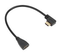 Bewinner pour Câble D'extension HDMI 1FT, Câble D'extension Mâle vers Femelle à Angle Gauche 4K HDMI1.4, Prend en la 3D, Prise Plaquée Or pour Cordon HDMI pour , Ordinateur