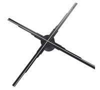 Bewinner Projecteur de Ventilateur D'hologramme 3D de 20,5 Pouces avec Télécommande WiFi et Application, Affichage Holographique LED HD 2000 X 1228 pour Entreprise, Magasin, Ventilateur de (Prise UE)