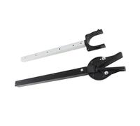 Bewinner Protecteur de Tableau Arrière Réglable 23-35 Pouces économiseur de Tableau Arrière Hors-bord avec Tête Composite pour Moteur Support de Remorque de Bateau en Aluminium Robuste