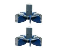 Bewinner R0714300 Remplacement pour Nettoyeur de Piscine MX6 MX8, Ensemble de Turbine de Récurage Cyclonique, Lot de 2 Brosses Rotatives, Pièces de Nettoyage de Piscine en ABS Améliorées pour des