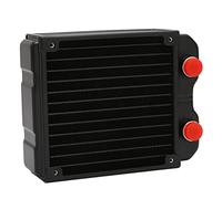 Bewinner Radiateur de Refroidissement par Eau, Radiateur D'échangeur de Chaleur en Aluminium à Double Couche de Filetage G1/4, Refroidisseur de Refroidissement par Eau de Radiateur