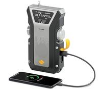 Bewinner Radio Météo d'urgence, Solar Hand Crank Powered NOAA Am/FM WB avec Chargeur de Téléphone de 4000mAh, Lampe de Poche SOS pour Les Pannes de Courant Randonnée en Camping