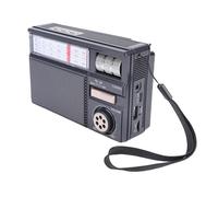 Bewinner Radio Solaire Bluetooth, Récepteur Portable AM FM SW avec Lecture USB, Batterie Rechargeable et Alimentation Solaire pour Le Camping et L'extérieur (Black)