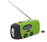 Bewinner Radio Solaire d'urgence à Manivelle avec Lampe de Poche, Batterie Externe 2000 MAh AM FM Radio Météo Portable avec Alarme SOS, USB de Type C et Charge Solaire pour (Version européenne)