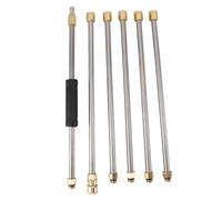 Bewinner Rallonge de Nettoyeur Haute Pression de 90 Pouces, Lance de Laveuse électrique avec Connexion Rapide de 1/4", Kit de Tige d'extension en Acier Inoxydable pour le Nettoyage du Toit, 6