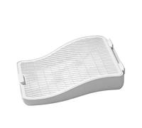 Bewinner Rampe de Litière pour Chat Double Couche Antidérapante, Imperméabilisante, Marche pour la Maison, Hauteur Réglable, Escalier avec Tapis Résistant à l'urine, Rampe de Toilette Facile à