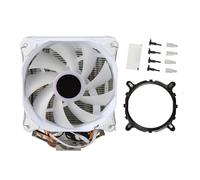 Bewinner Refroidisseur de Processeur à Air ARGB, Ventilateur de Refroidissement, 4 Caloducs en Cuivre, Radiateur de Processeur Hydraulique, Radiateur de Processeur 120 Mm pour