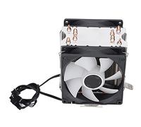 Bewinner Refroidisseur de Processeur RVB Double Ventilateur 90 Mm 4 Caloducs 3 Broches Plug and Play 20 DB Refroidissement Silencieux pour LGA 775/1155/1156/1366/2011 et AM2/AM3 (Deux ventilateurs)