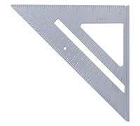 Bewinner Règle Triangulaire en Aluminium 7 Pouces 45 90 Degrés Outil de | Échelle gravée au de précision, surface anodisée durable, conception de poche portable, aide au dessin de charpentier