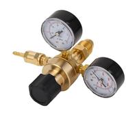 Bewinner Régulateur de Gaz Argon CO2 avec Tuyau de 2 M, Entrée CGA580, Régulateur de Soudage pour MIG TIG, Entrée 0-315 Bar, Pression de Sortie 0-10 Bar, Sortie 5/8-18UNF, de CO2 Argon en Laiton