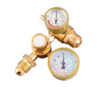 Bewinner Régulateur de Soudage au Gaz, Jauge de CO2 à l'argon, Réducteur de Pression de Cylindre 4500psi pour TIG MIG, Débitmètre 6,605GPM Sortie 1/4 Pouces