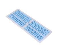 Bewinner Remplacement Ergonomique des Touches Coréennes à 132 Touches, Matériau ABS, Hauteur OEM, Présentant L'écriture Coréenne, pour la Plupart des Claviers Mécaniques (Blue)
