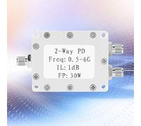 Bewinner Répartiteur de Puissance RF 5-6 GHz 30 W, Diviseur de Puissance à 2 Voies, Module Répartiteur de de Signal Femelle SMA à Faible Perte d'insertion pour la Distribution d'antenne