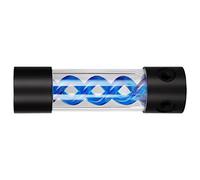 Bewinner Réservoir de Refroidissement par Eau Kit de Refroidissement PC 200 Mm, Tube Acrylique de 50 Mm de Diamètre avec 4 Ports G1/4 Pouces, Conception Ouverte pour Systèmes de Liquide à Boucle