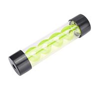 Bewinner Réservoir de Réservoir de Refroidissement par Eau, Réservoir d'eau à Filetage G1/4 de 200 Mm pour Systèmes de Refroidissement par Eau D'ordinateur, avec 2 Demi-Anneaux(Vert)