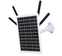 Bewinner Routeur de Modem 4G à énergie Solaire avec Extension WiFi 6, Panneau Solaire 12W, Batterie de 18000mAh, IP66 Proof, Portée de 150 M, Emplacement pour Carte SIM pour Le Camping (Antennes