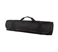 Bewinner Sac à Outils de Chef Portable, Sac à roulettes en Tissu Oxford, Pochette de Support pour Fourchettes avec Poignée pour Les Voyages Culinaires, Noir - Organisateur Durable et Résistant à